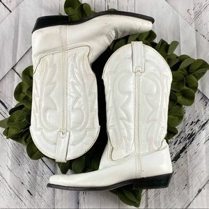 White Vittorio Ricci Cowboy Boots Size 8.5